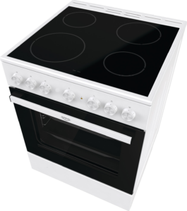 UPO Lasikeraaminen liesi UECS6B60W Valkoinen