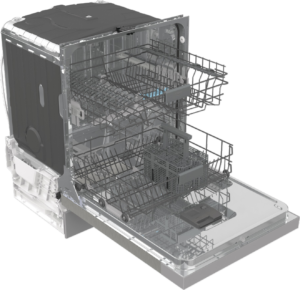UPO Työtason alle sijoitettava astianpesukone UU642D90X Teräs