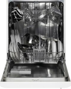 UPO Työtason alle sijoitettava astianpesukone D62 Valkoinen