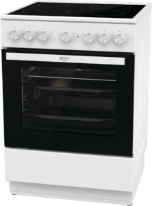 UPO Lasikeraaminen liesi UECS6B60W Valkoinen