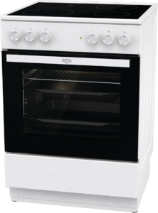 UPO Lasikeraaminen liesi UEC6A20W Valkoinen